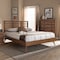 Baxton Studio Calisto Mid-Century Walnut Brown Finished Wood Full Size Platform Bed 156-9407-9422 - alternate 2